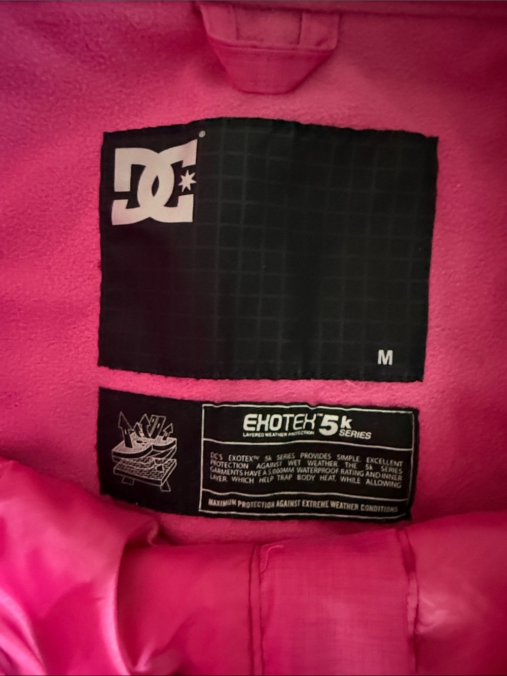 DC Pants Pink Ace Ski Pants Size Medium Exotex 5K Series Snowboard Snow Pants - Picture 3 of 9